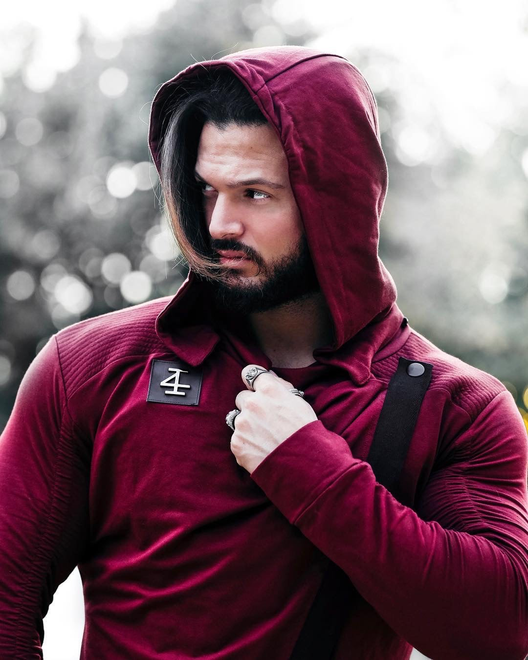 Elementum Asymmetric Vest – Bordeaux Red