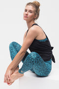 Ganga Leggings 7/8 leo turquoise