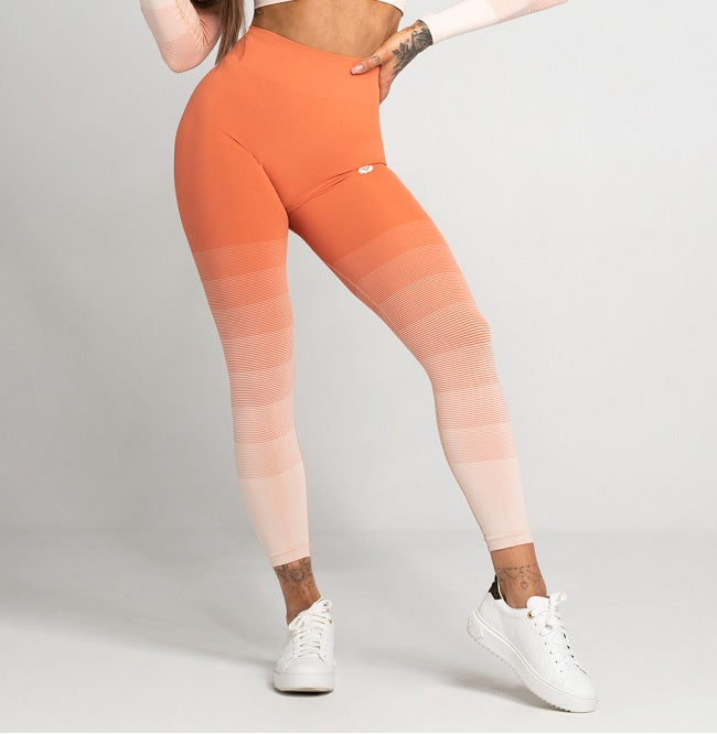 Seamless Leggings – Coral Ombre