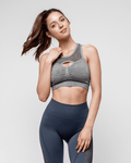 Seamless Sports Bra - Marble Grey