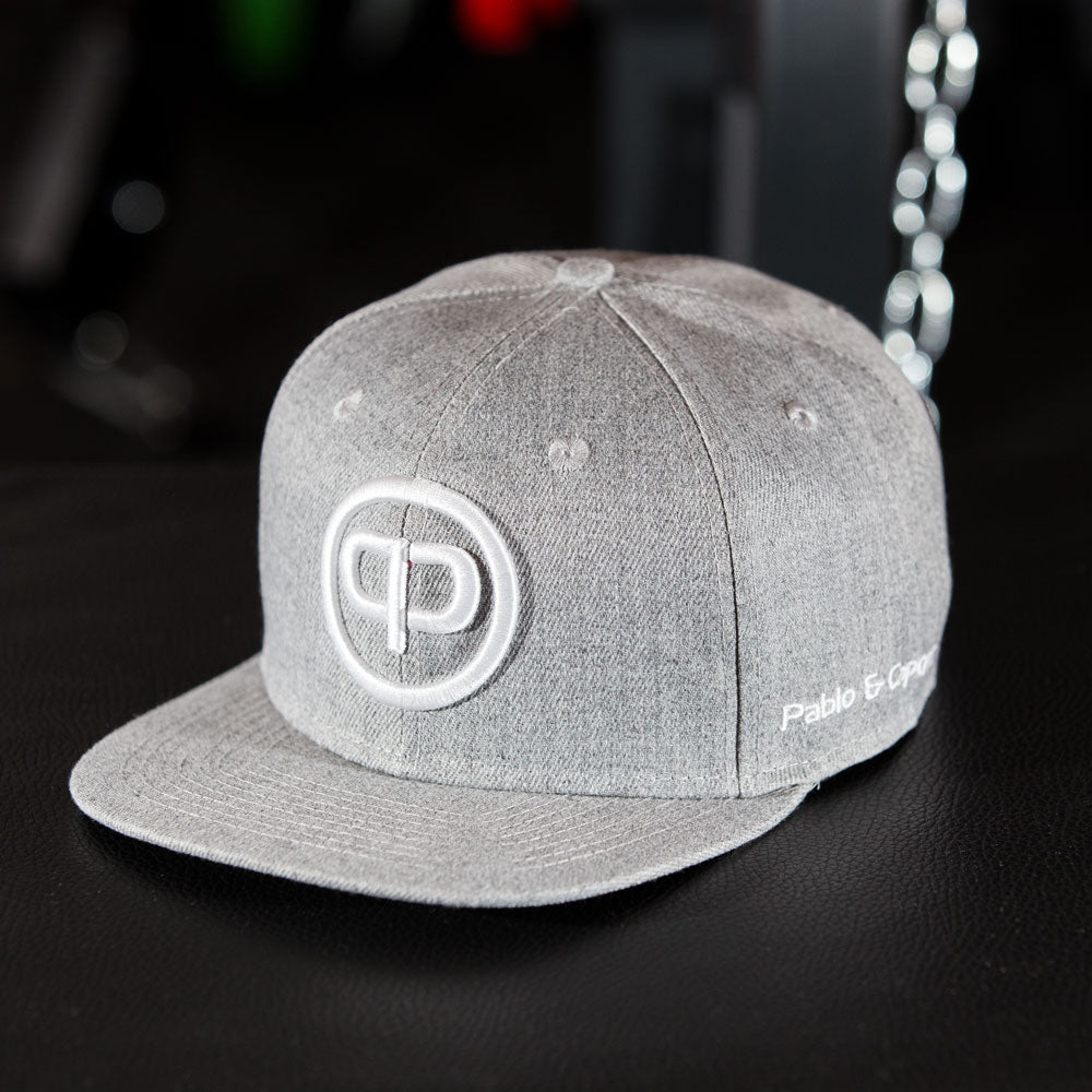 Snapback Cap - Grey & White 2.0
