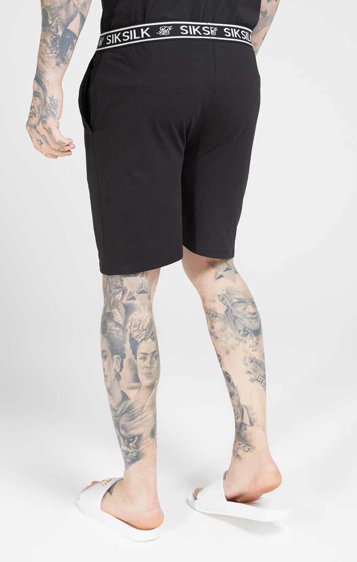 Loose Fit Jersey Shorts - Black