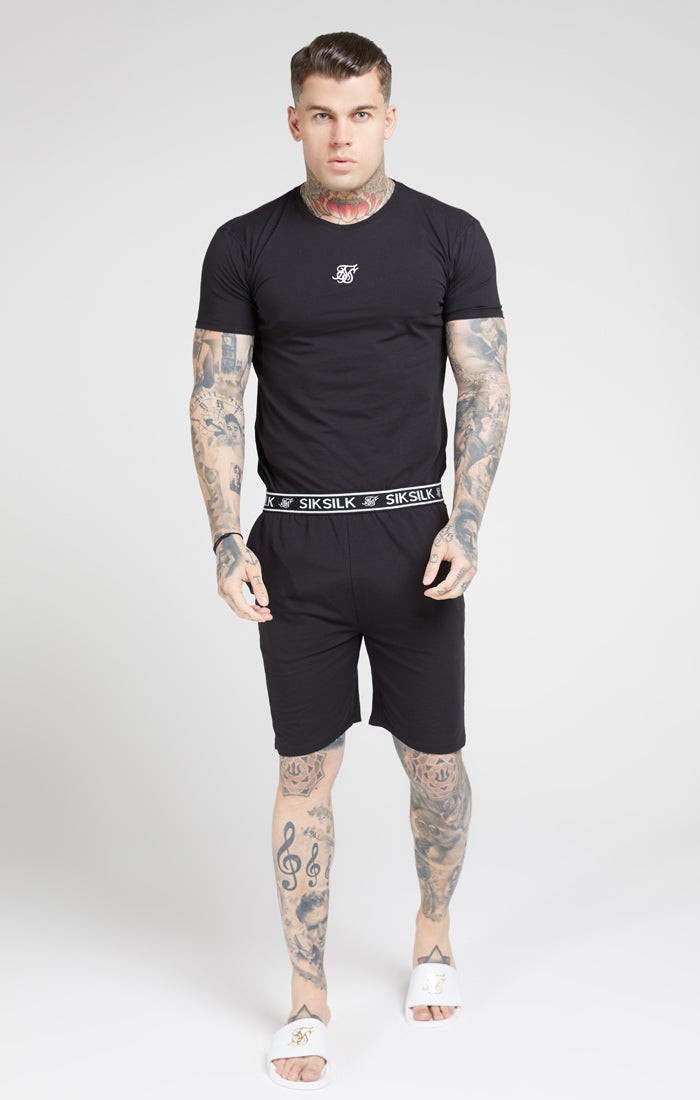 Loose Fit Jersey Shorts - Black