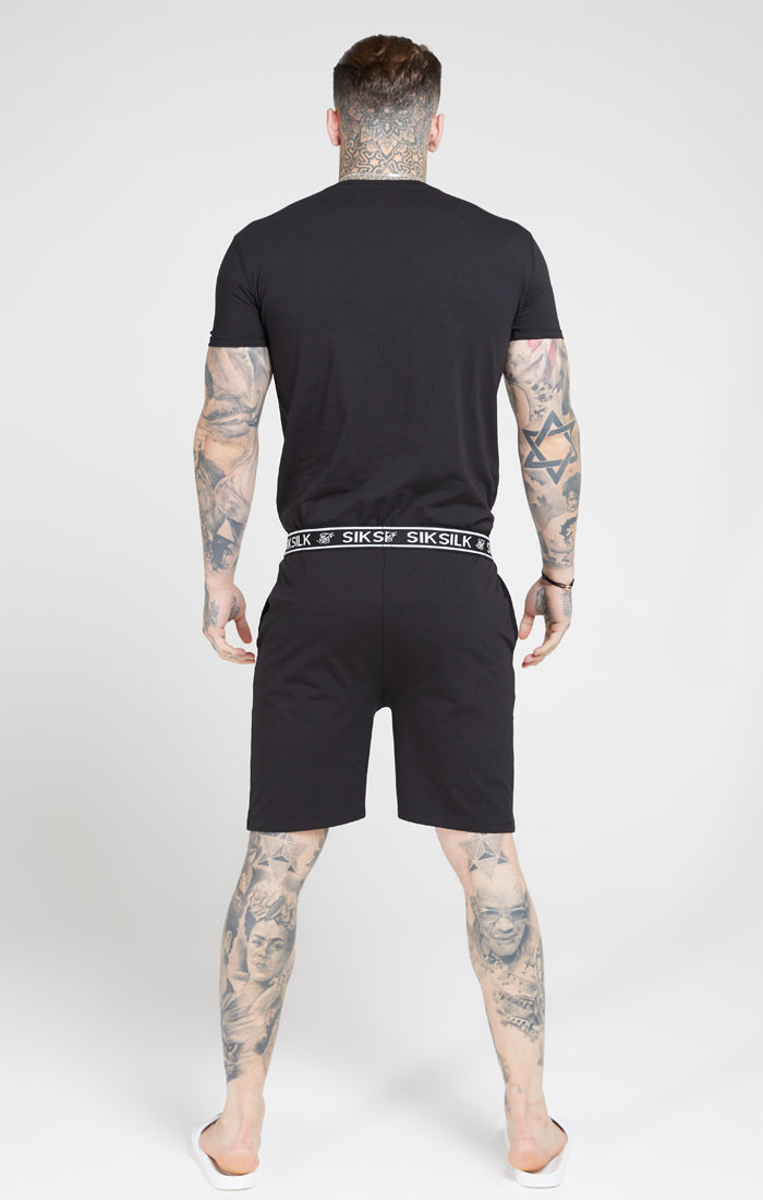 Loose Fit Jersey Shorts - Black