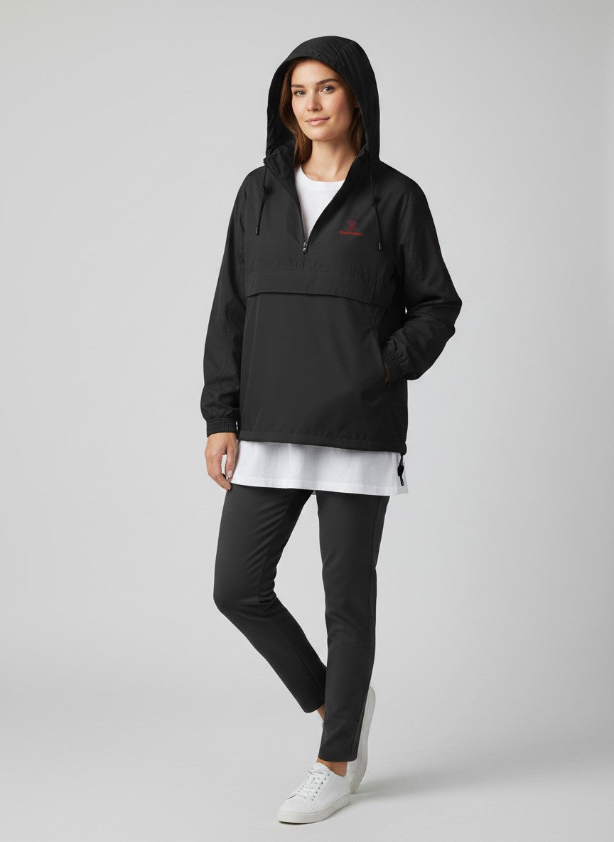 Essential Windbreaker – rote Stickerei