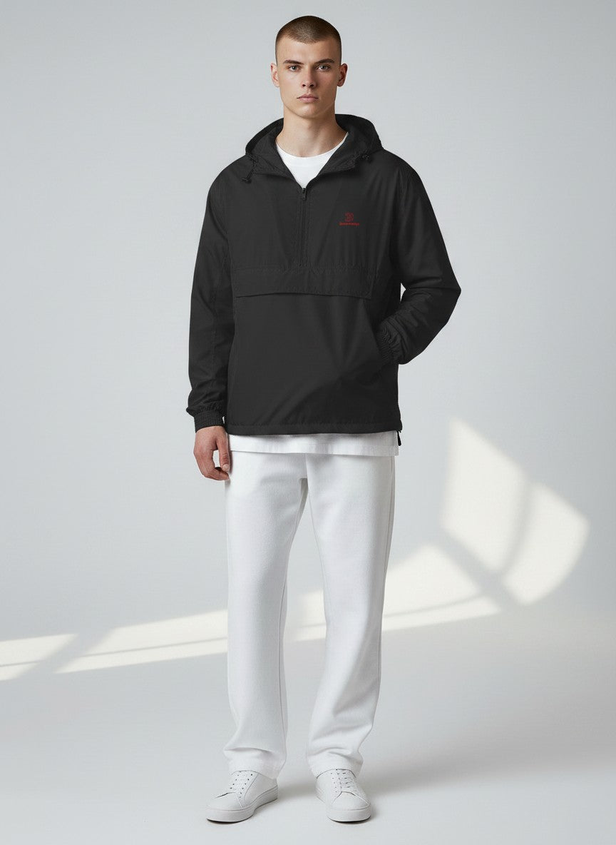 Essential Windbreaker – rote Stickerei