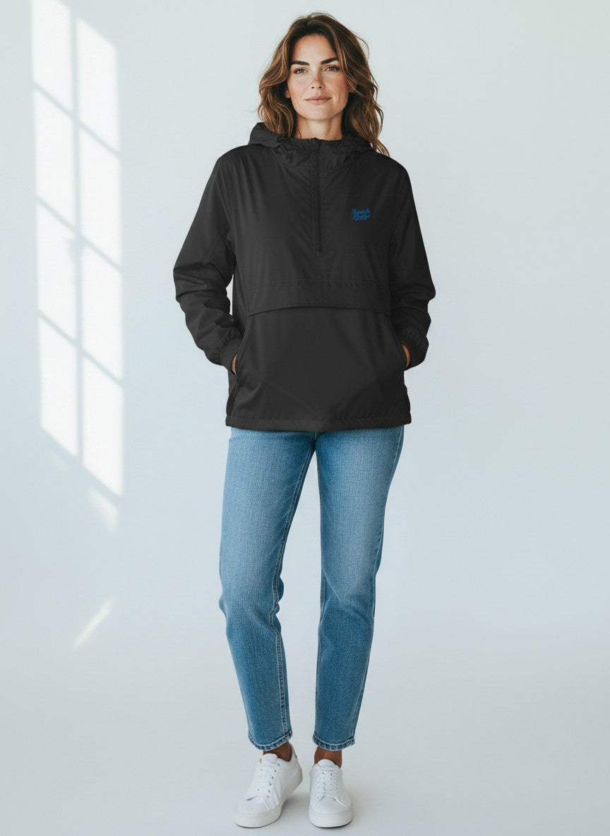 Motion Windbreaker – blaue Stickerei