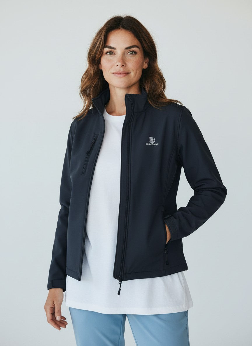 Identity Softshell Jacke – weiße Stickerei