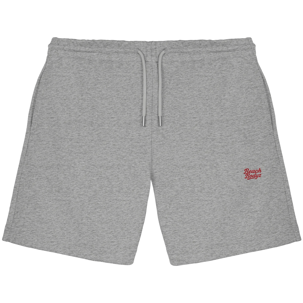 Power Sweatshorts 300 g/m² – rote Stickerei