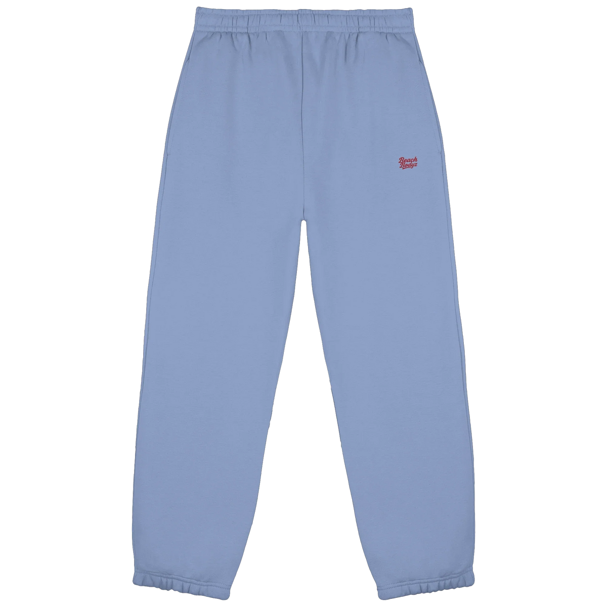 Power Fluffy Jogginghose – rote Stickerei