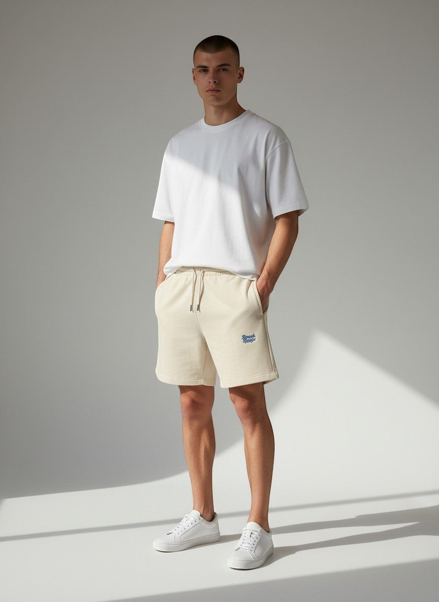 Motion Sweatshorts 300 g/m² – blaue Stickerei