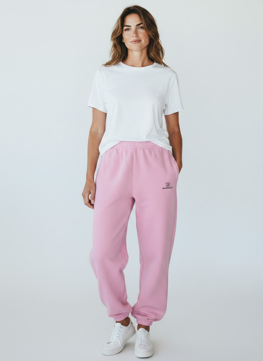 Standard Fluffy Jogginghose – schwarze Stickerei
