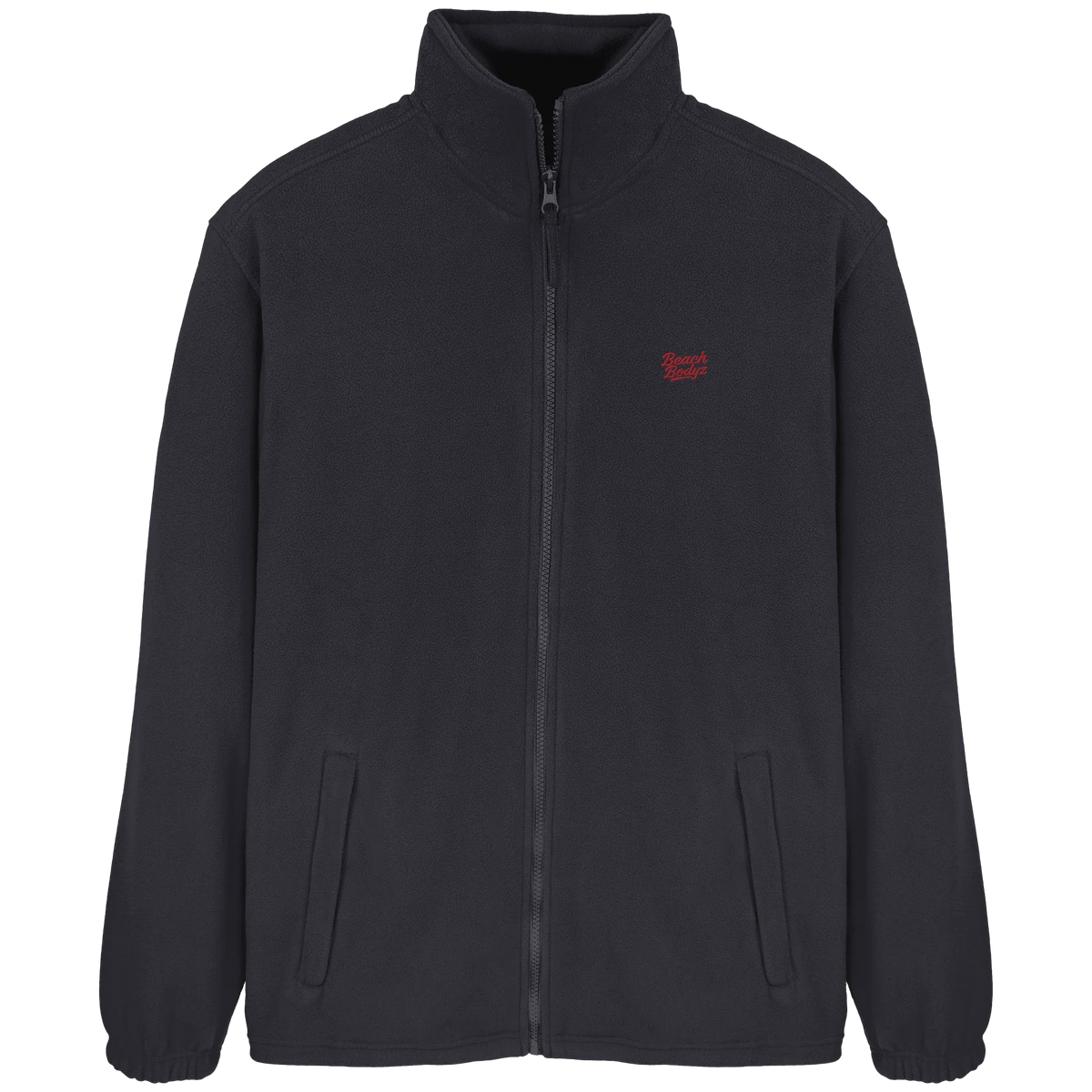 Power Fleecejacke – rote Stickerei