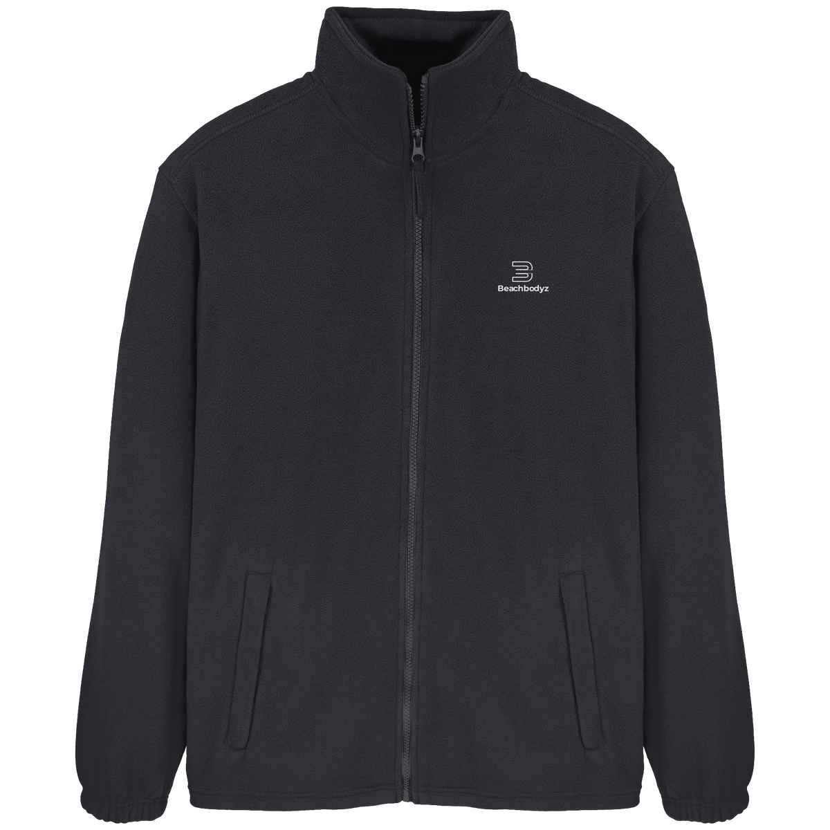 Identity Fleecejacke – weiße Stickerei
