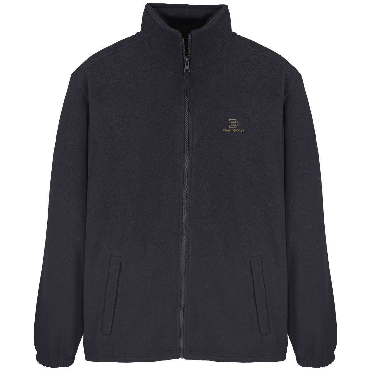 Silence Fleecejacke – goldene Stickerei