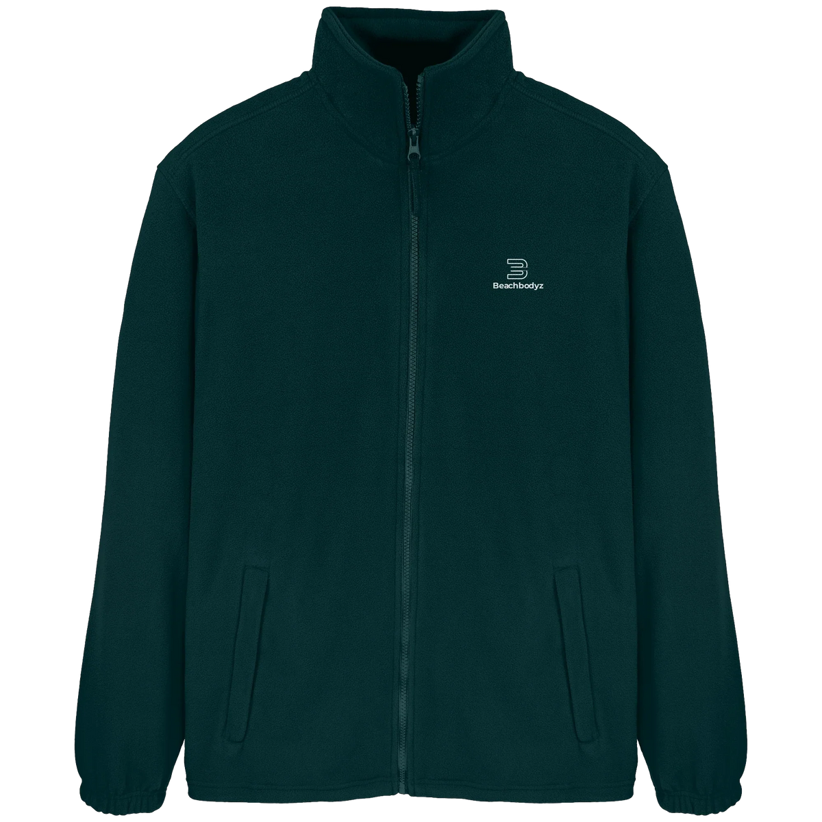 Identity Fleecejacke – weiße Stickerei