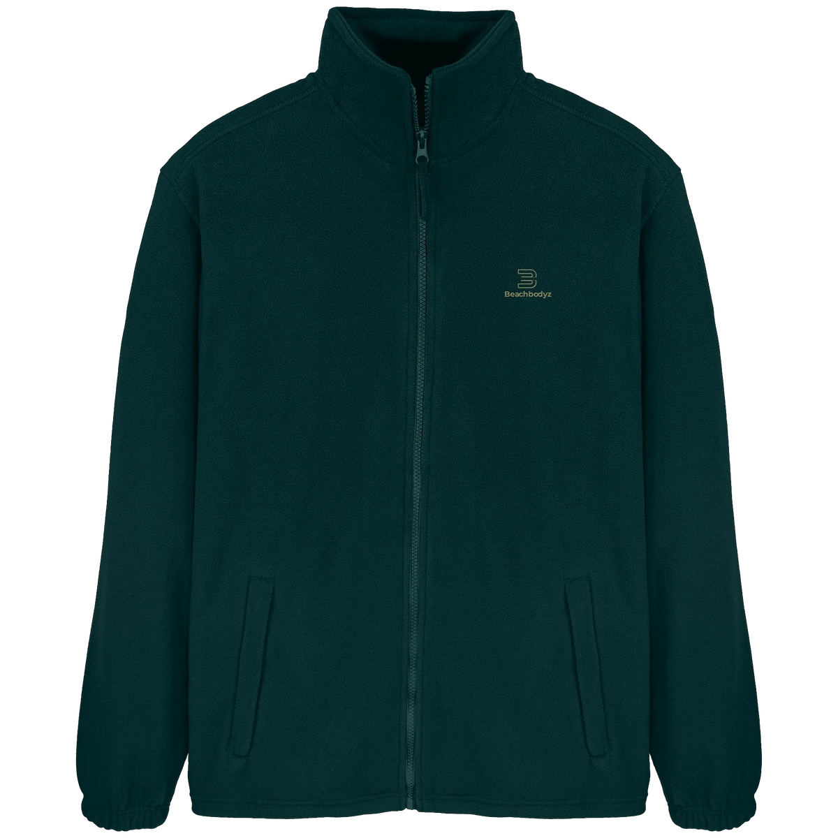 Silence Fleecejacke – goldene Stickerei