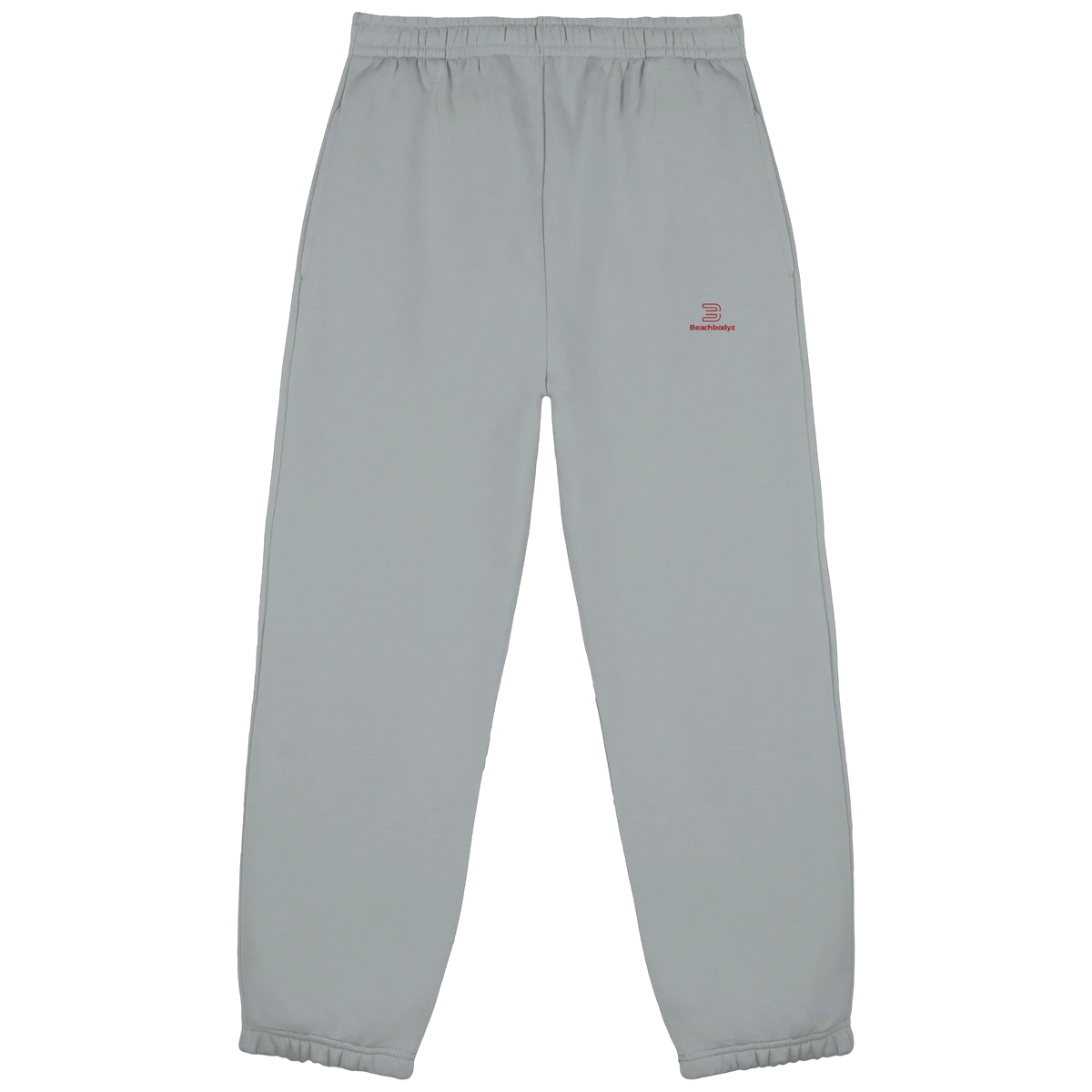 Essential Fluffy Jogginghose – rote Stickerei