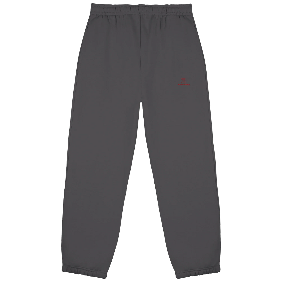 Essential Fluffy Jogginghose – rote Stickerei