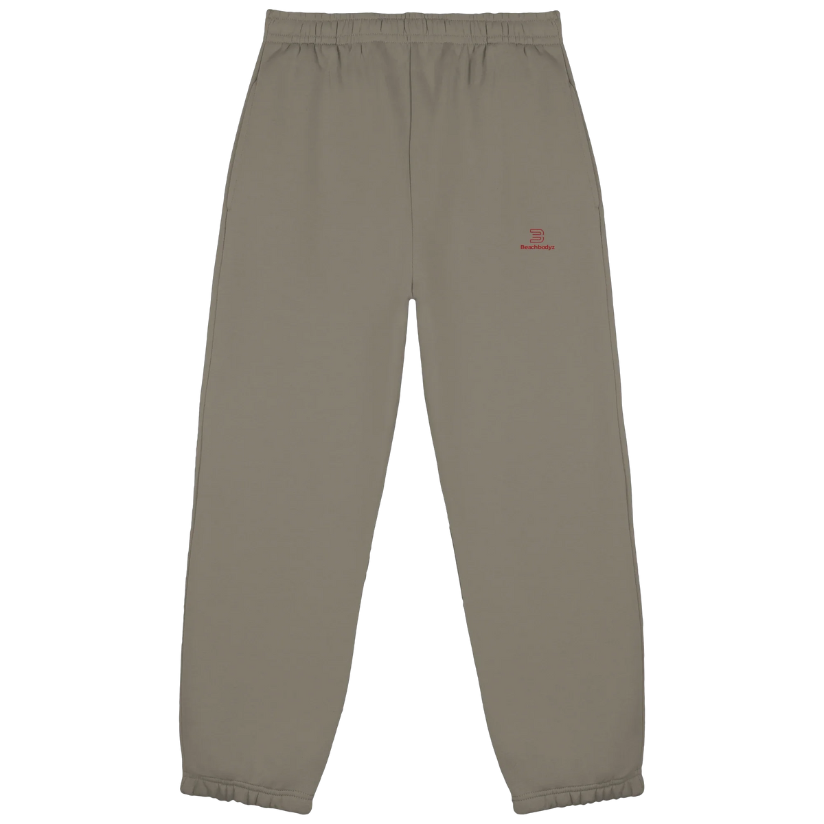 Essential Fluffy Jogginghose – rote Stickerei