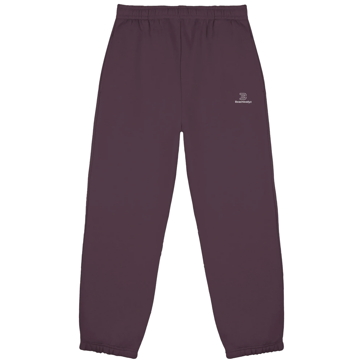 Identity Fluffy Jogginghose – weiße Stickerei