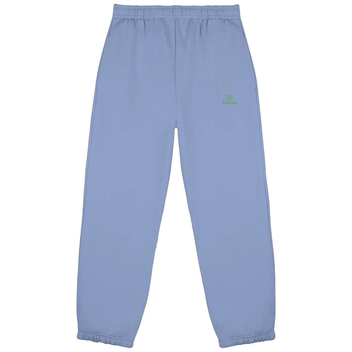 Core Fluffy Jogginghose – grüne Stickerei