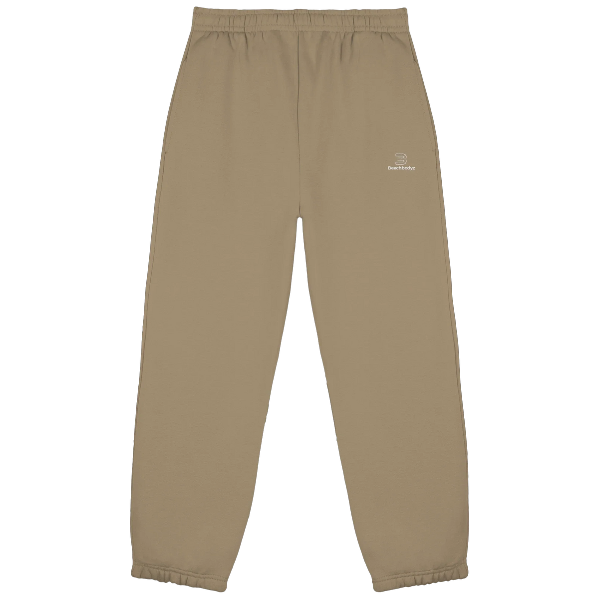 Identity Fluffy Jogginghose – weiße Stickerei