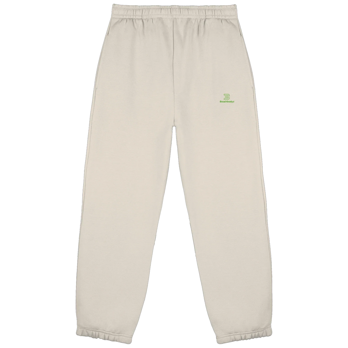 Core Fluffy Jogginghose – grüne Stickerei