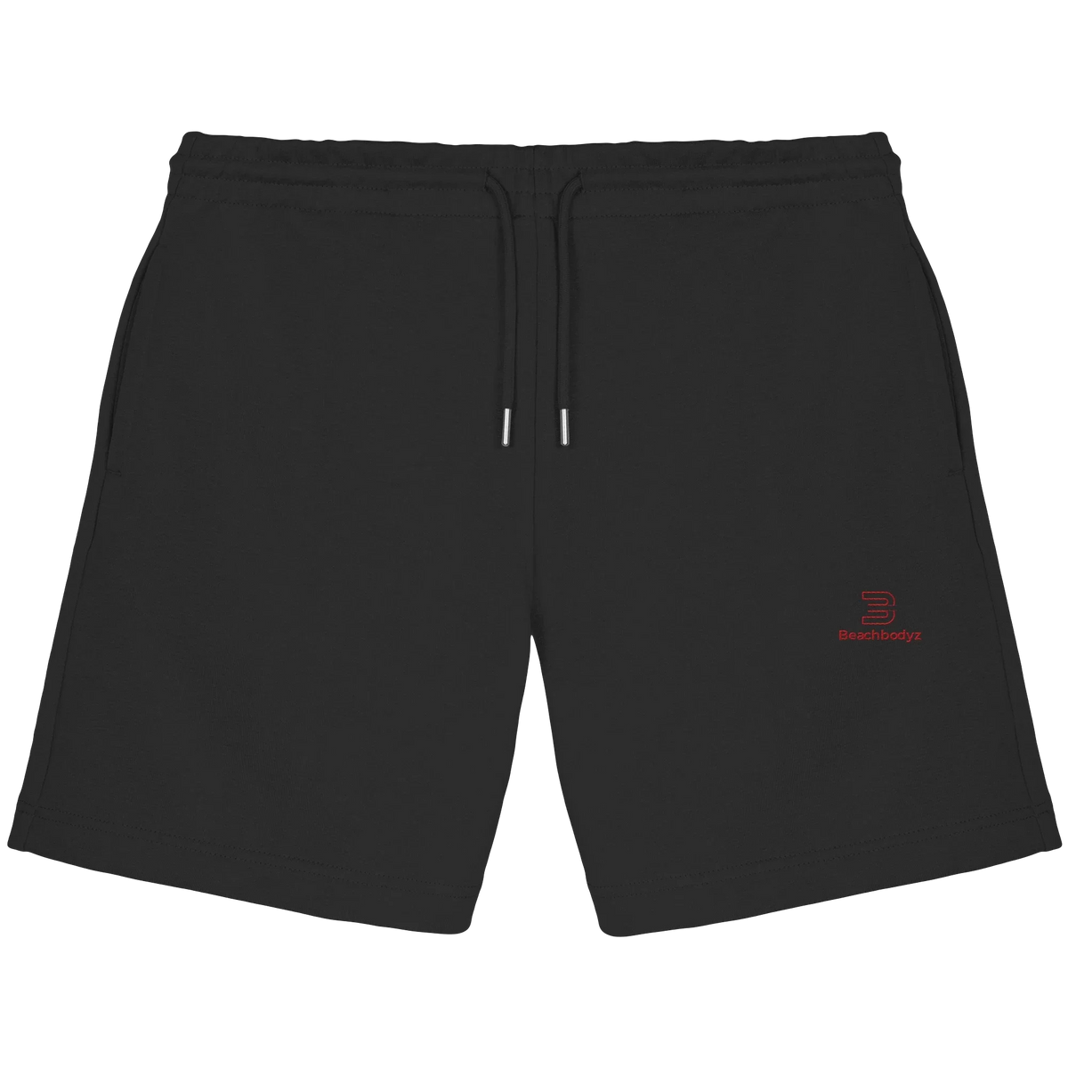 Essential Sweatshorts 300 g/m² – rote Stickerei
