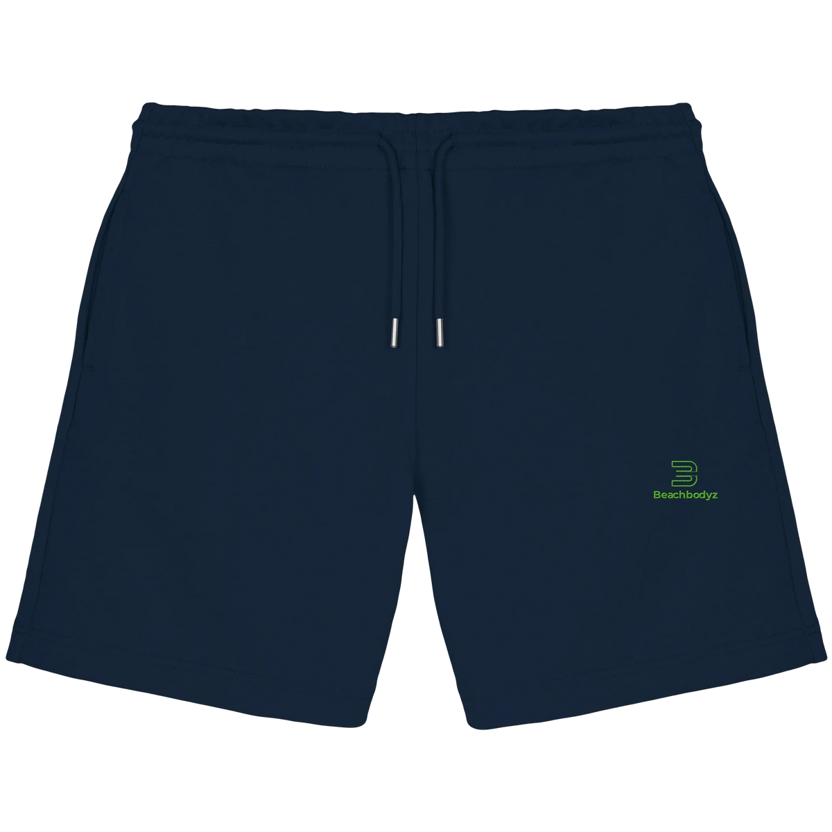 Core Sweatshorts 300 g/m² – grüne Stickerei