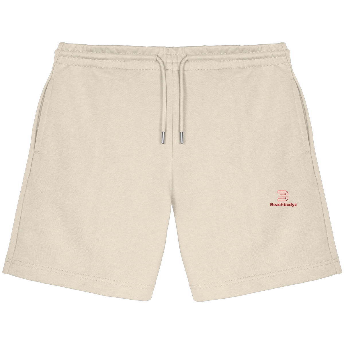 Essential Sweatshorts 300 g/m² – rote Stickerei