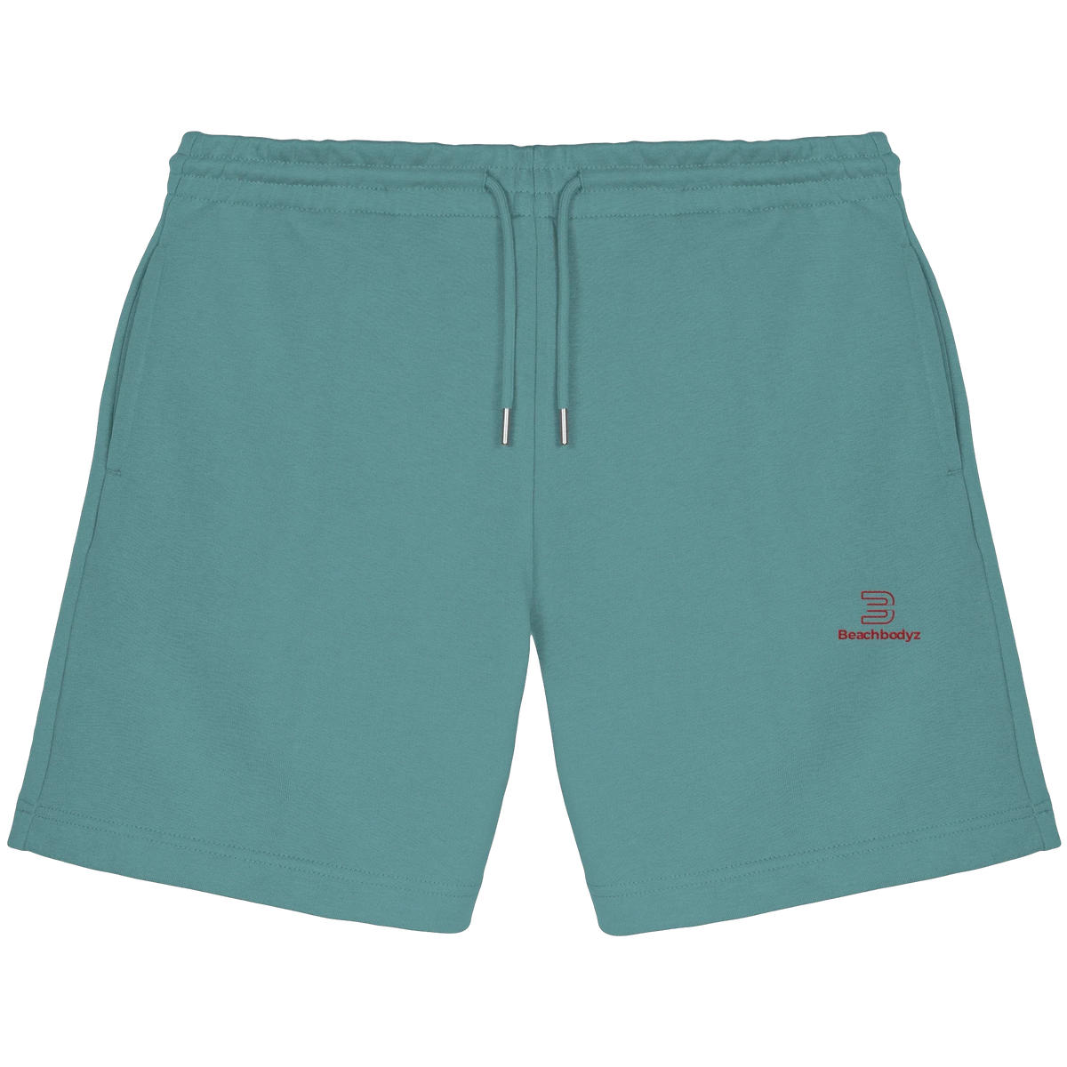 Essential Sweatshorts 300 g/m² – rote Stickerei