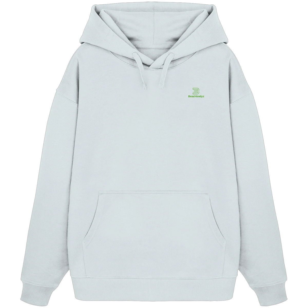 Core Oversize Hoodie 350 g/m² – Bio-Baumwolle, grüne Stickerei