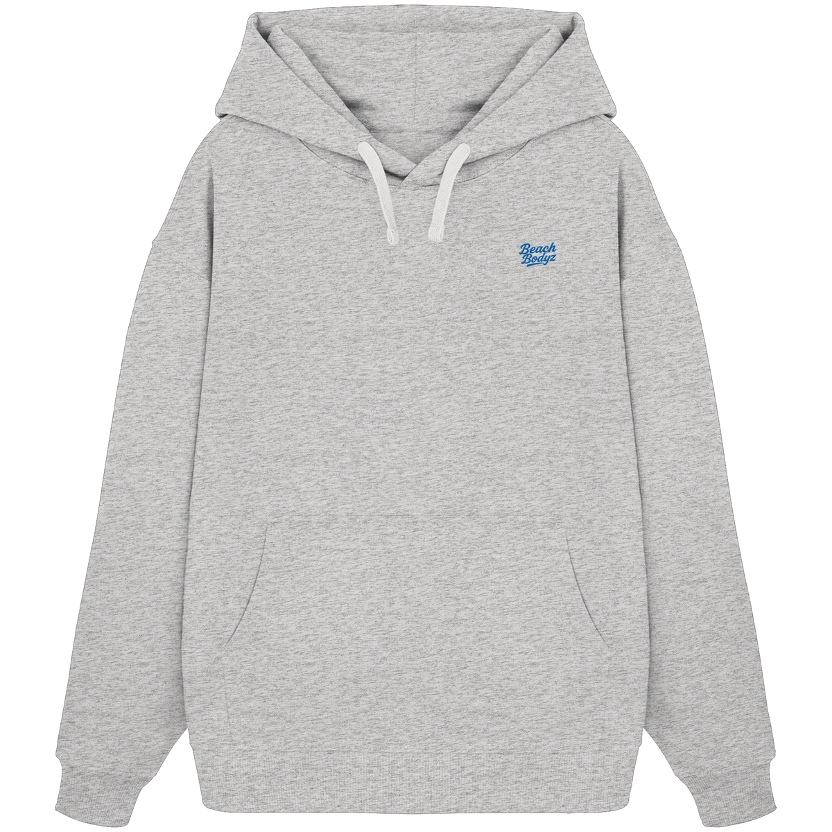 Motion Oversize Hoodie 350 g/m² – Bio-Baumwolle, blaue Stickerei