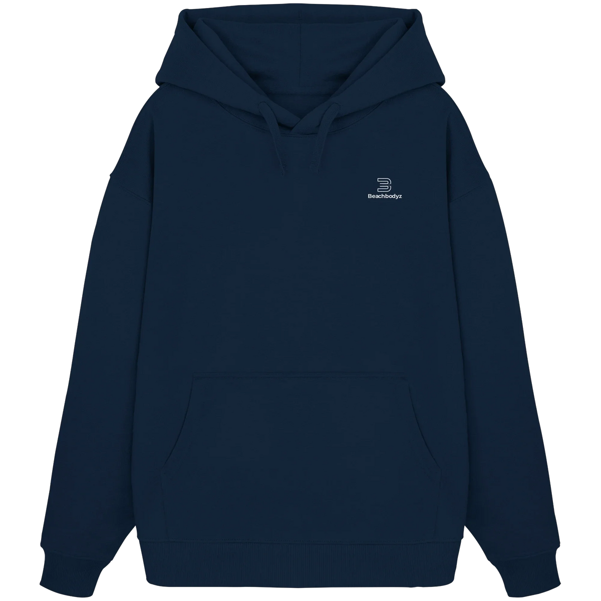 Identity Oversize Hoodie 350 g/m² – Bio-Baumwolle, weiße Stickerei