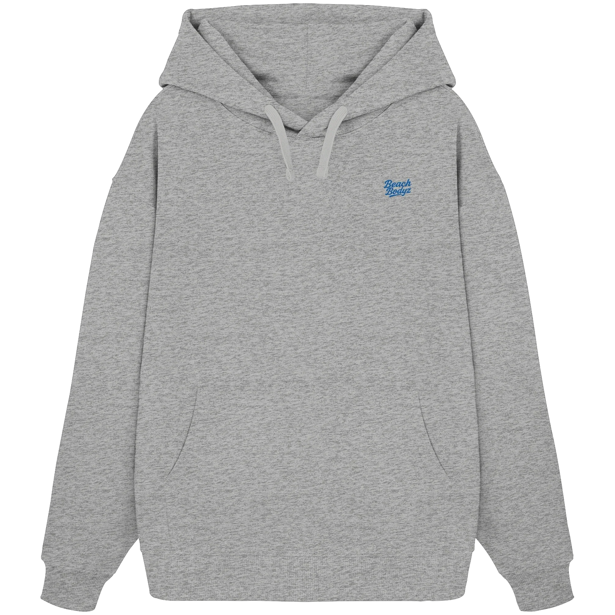 Motion Oversize Hoodie 350 g/m² – Bio-Baumwolle, blaue Stickerei