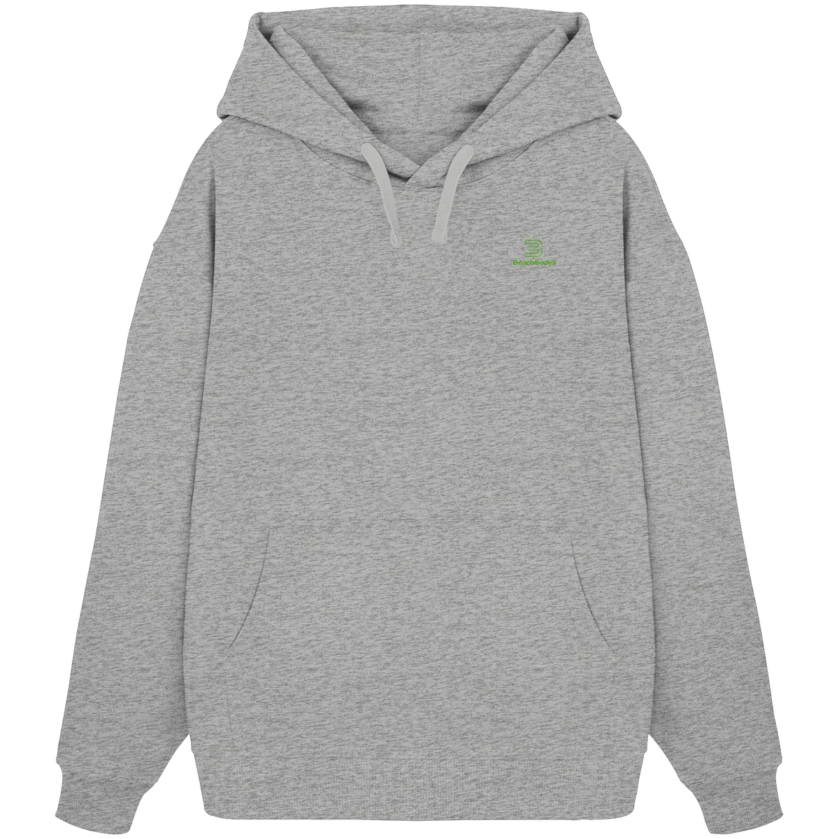 Core Oversize Hoodie 350 g/m² – Bio-Baumwolle, grüne Stickerei