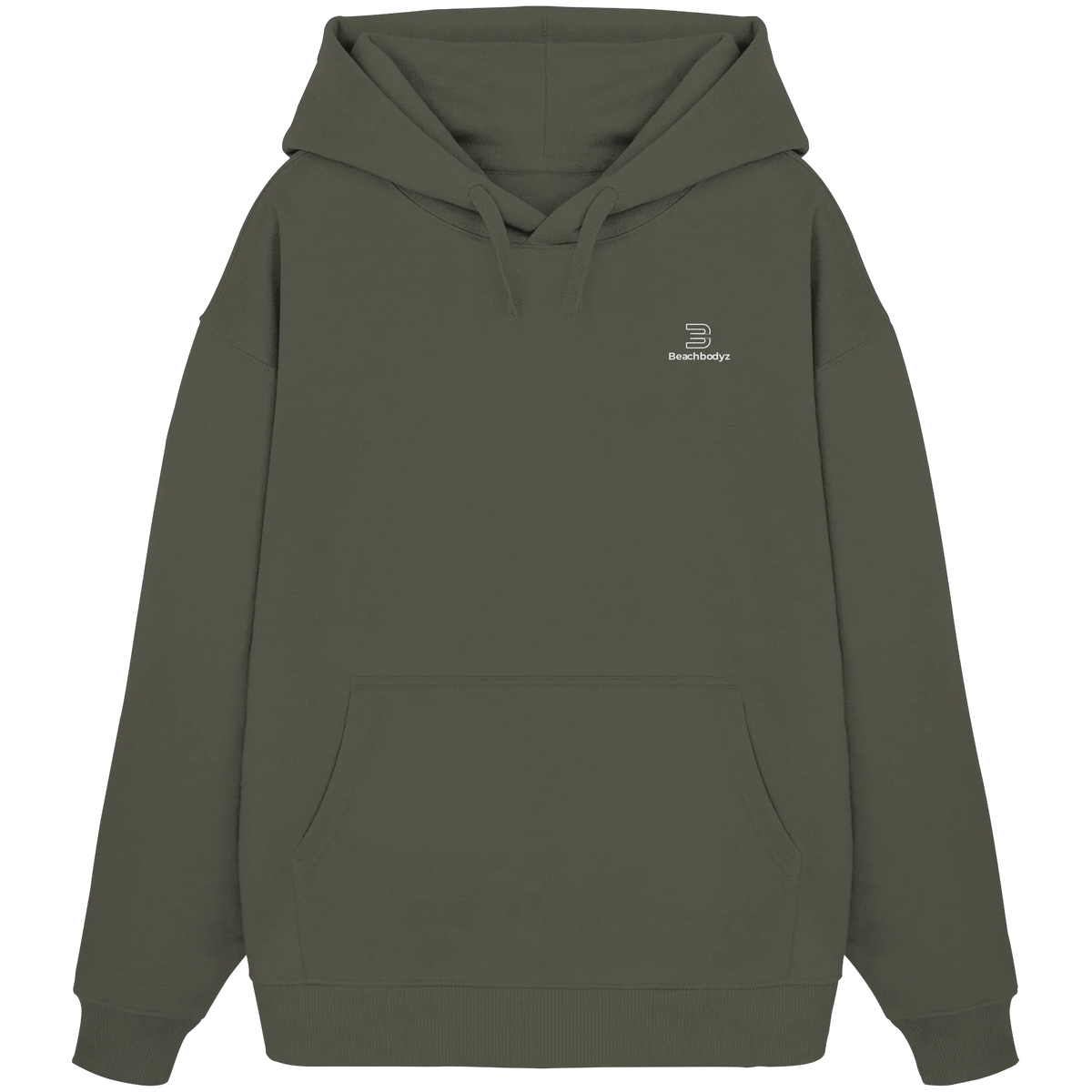 Identity Oversize Hoodie 350 g/m² – Bio-Baumwolle, weiße Stickerei