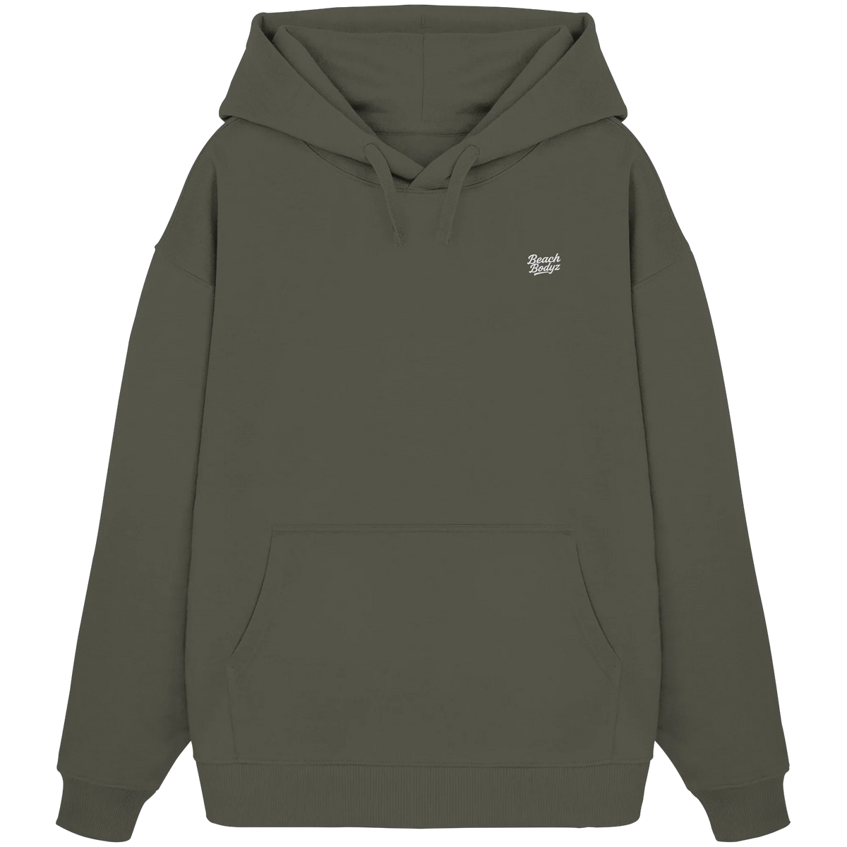 Signature Oversize Hoodie 350 g/m² – Bio-Baumwolle, weiße Stickerei