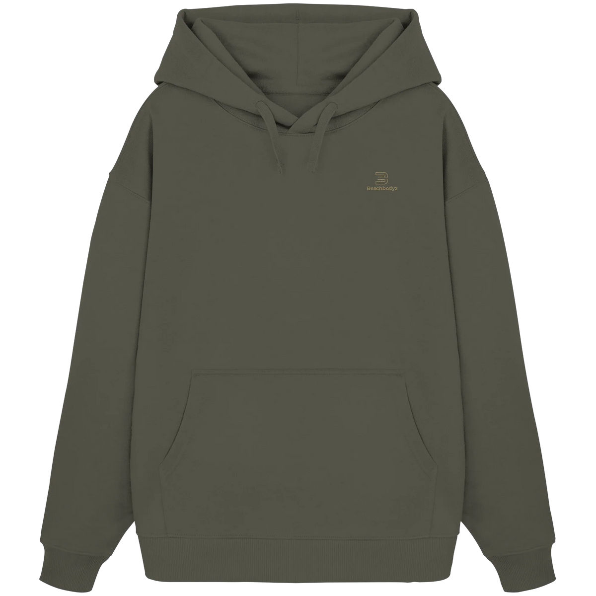 Silence Oversize Hoodie 350 g/m² – Bio-Baumwolle, goldene Stickerei