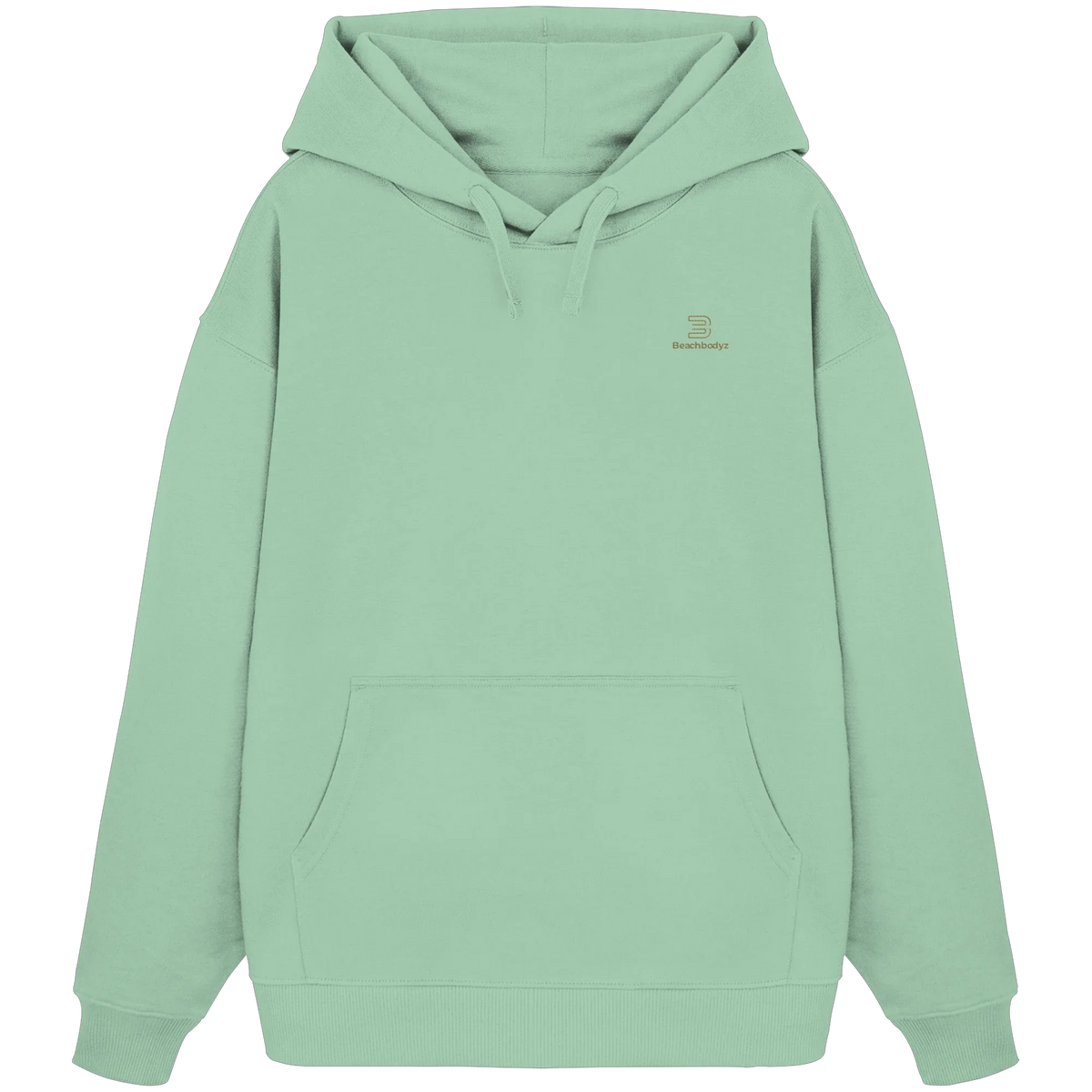 Silence Oversize Hoodie 350 g/m² – Bio-Baumwolle, goldene Stickerei