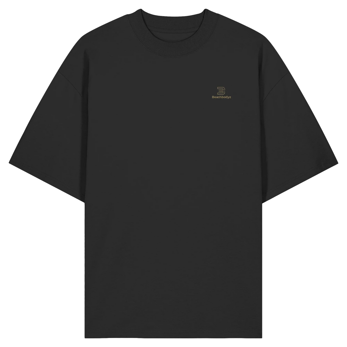 Silence Oversize T-Shirt 200 g/m² – Bio-Baumwolle, goldene Stickerei