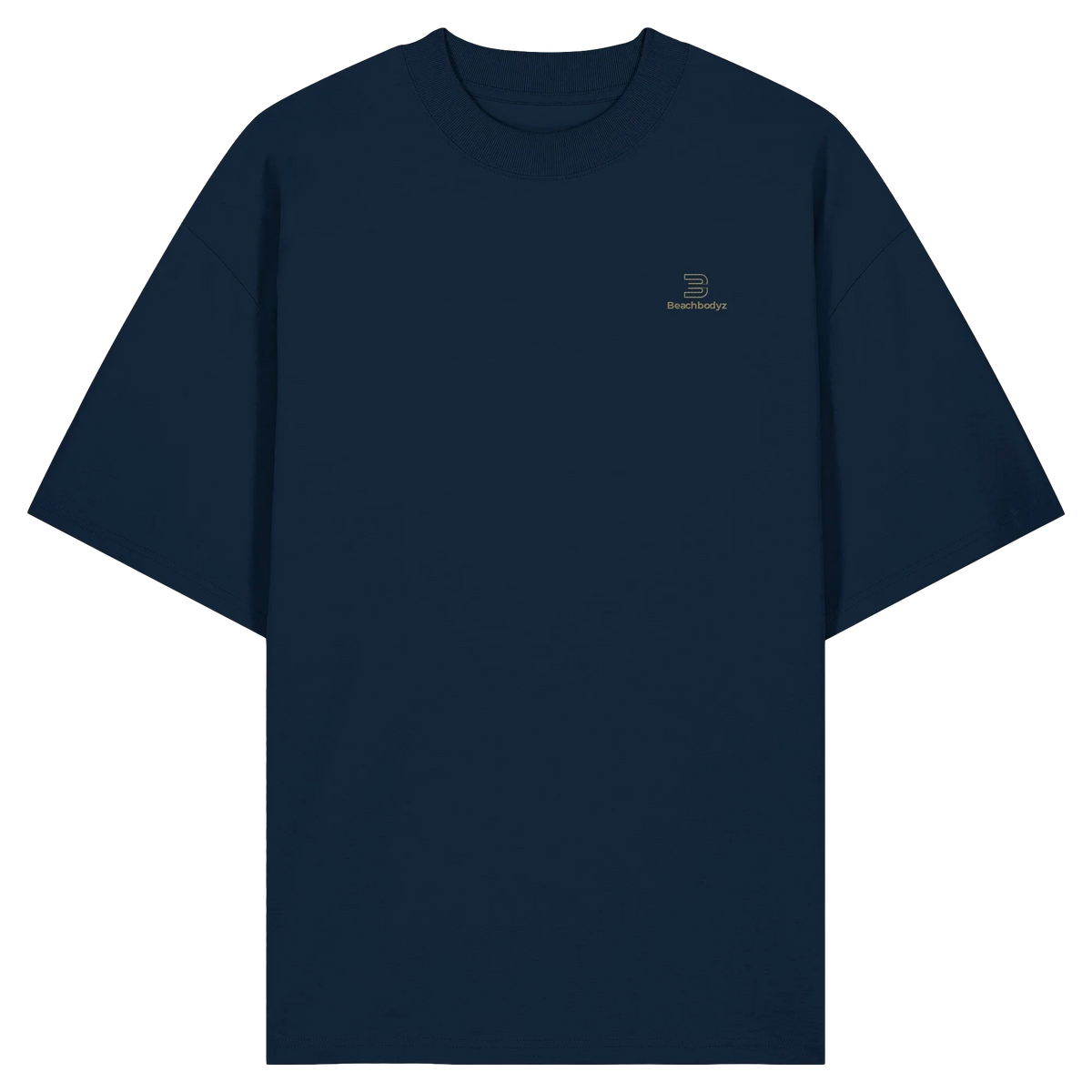 Silence Oversize T-Shirt 200 g/m² – Bio-Baumwolle, goldene Stickerei