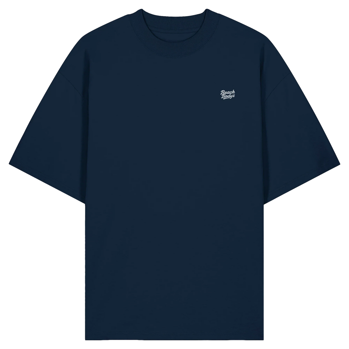 Signature Oversize T-Shirt 200 g/m² – Bio-Baumwolle, weiße Stickerei