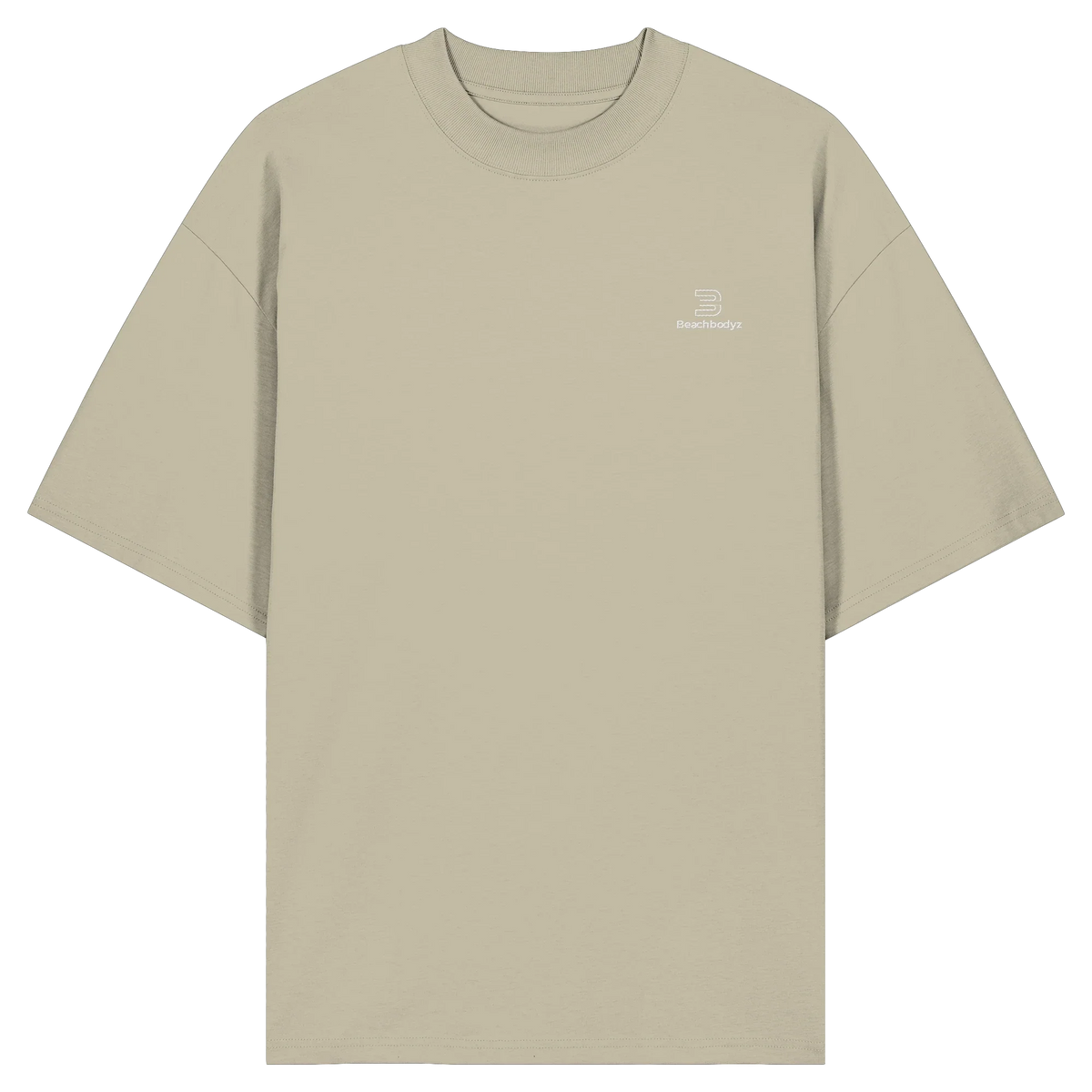 Identity Oversize T-Shirt 200 g/m² – Bio-Baumwolle, weiße Stickerei