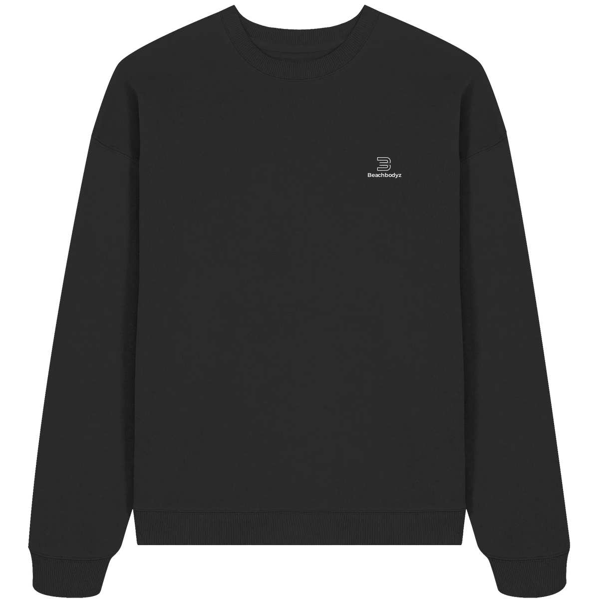 Identity Oversize Sweatshirt 350 g/m² – Bio-Baumwolle, weiße Stickerei