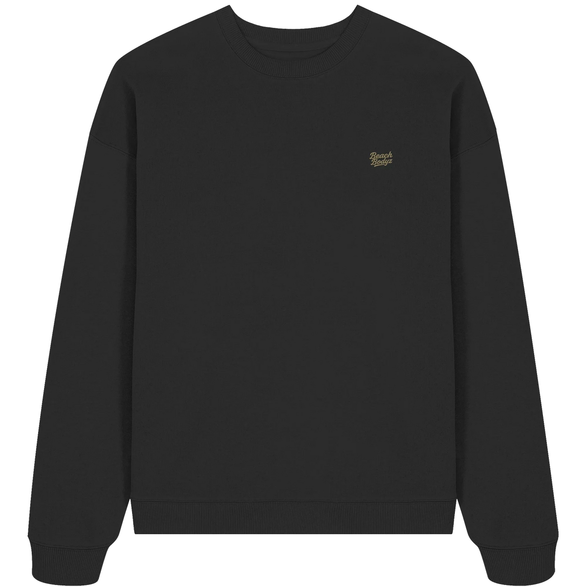 Authentic Oversize Sweatshirt 350 g/m² – Bio-Baumwolle, goldene Stickerei