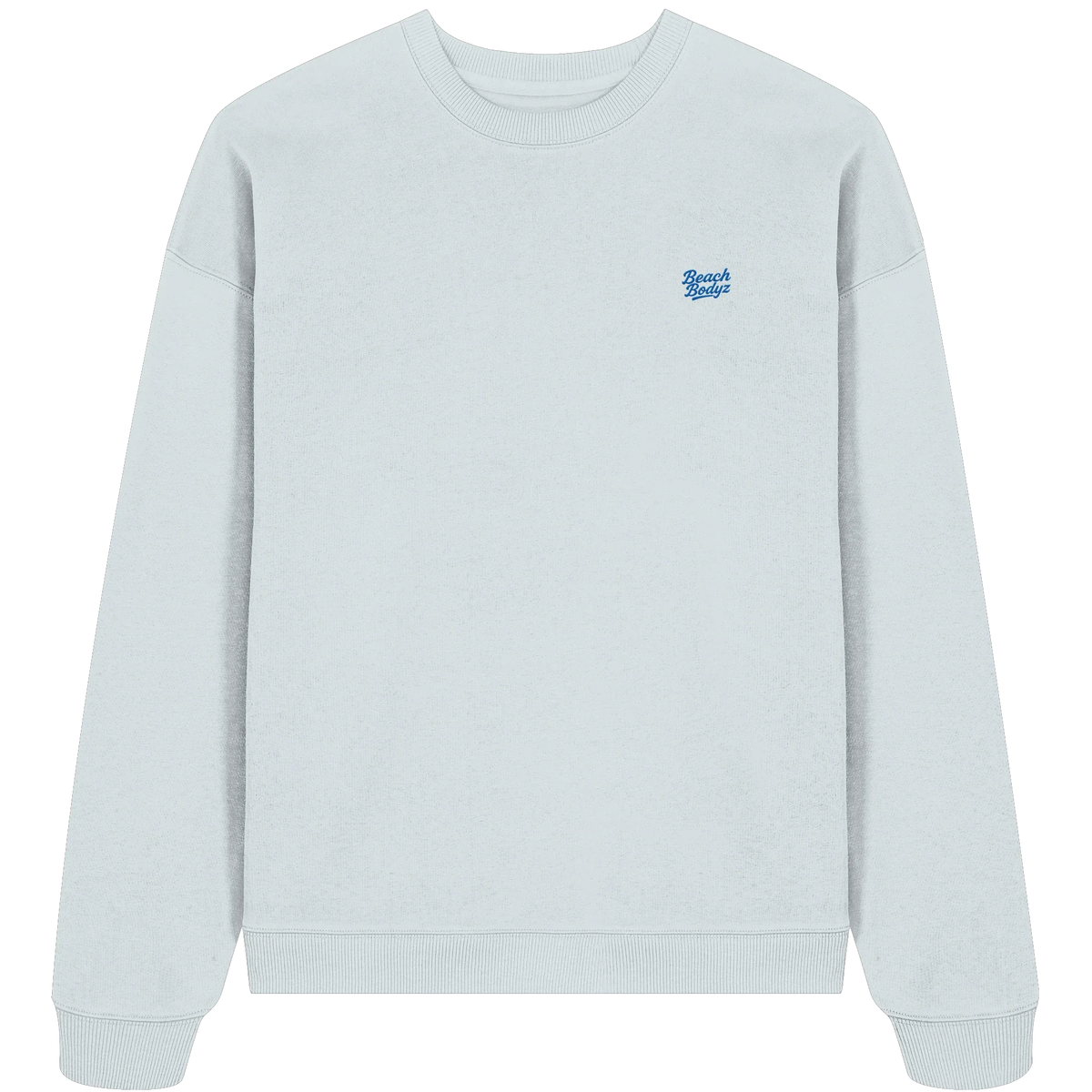 Motion Oversize Sweatshirt 350 g/m² – Bio-Baumwolle, blaue Stickerei