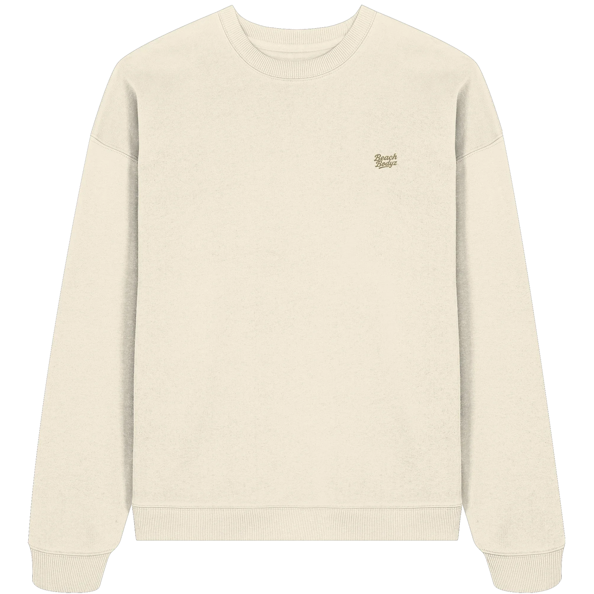 Authentic Oversize Sweatshirt 350 g/m² – Bio-Baumwolle, goldene Stickerei