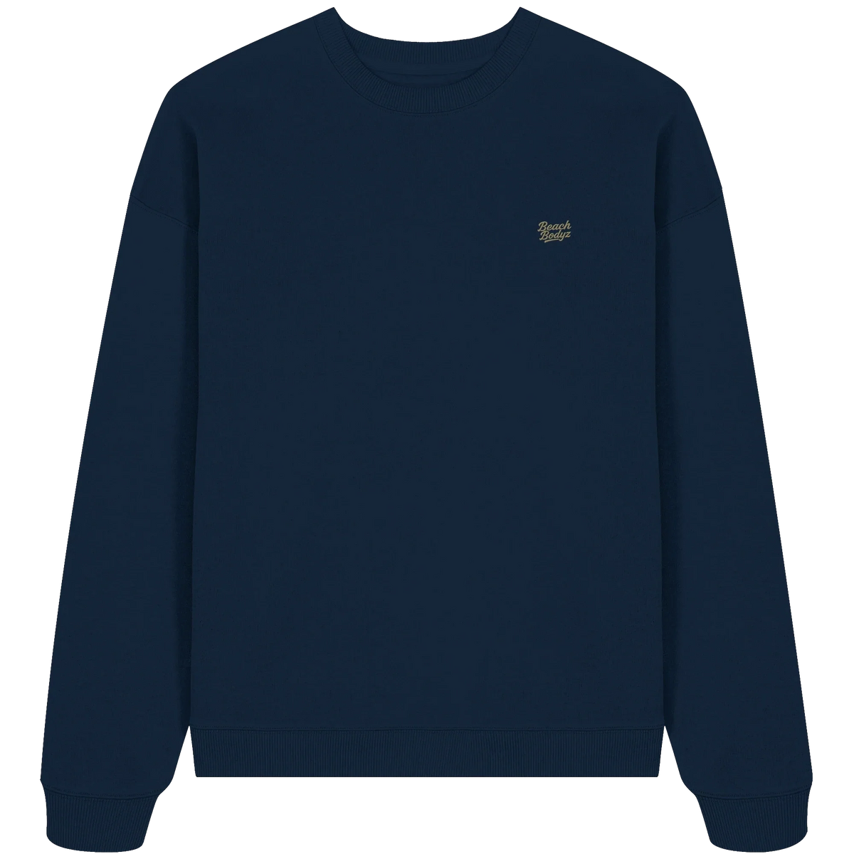 Authentic Oversize Sweatshirt 350 g/m² – Bio-Baumwolle, goldene Stickerei